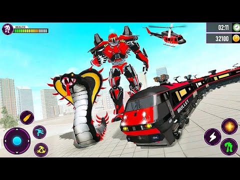 Snake Robot Car Transform Game: Yellow Robot Multiverse Battle | Android iOS Gameplay