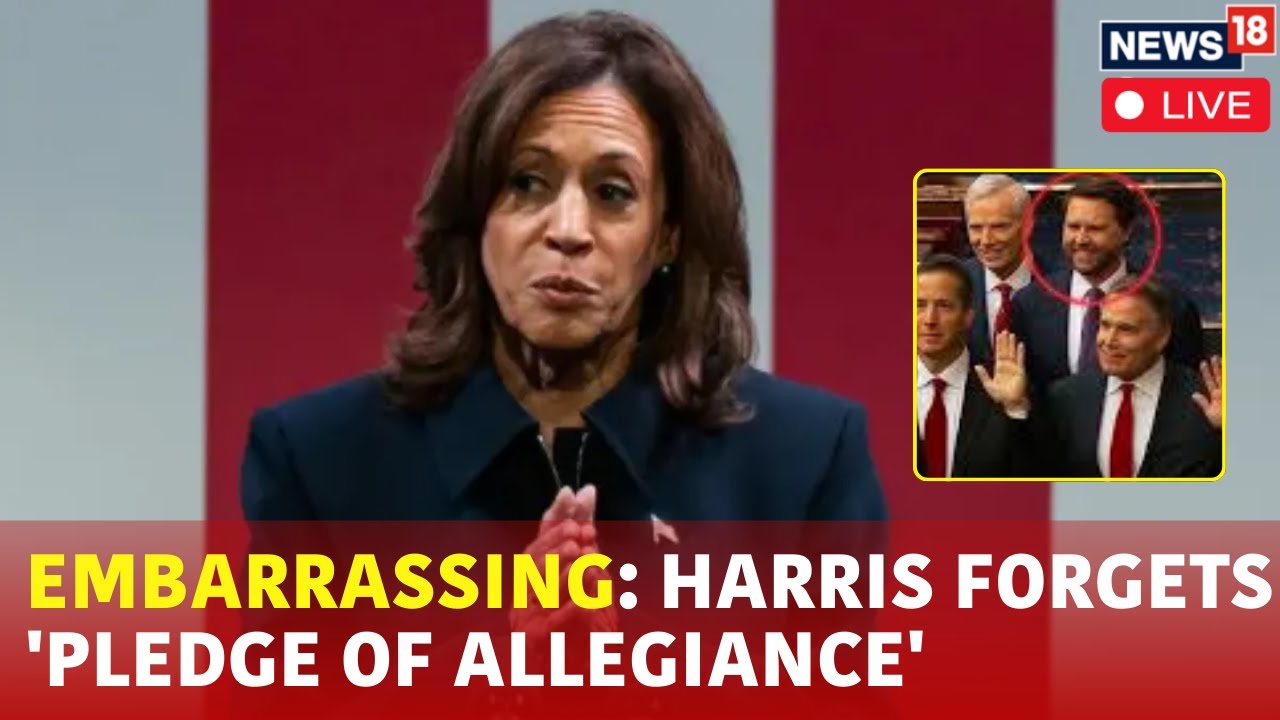 Kamala Harris Fumbles During New Senators' Swearing-In Ceremony | Vance Mocks Harris? | Live | N18G