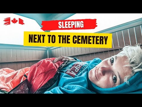 I Slept Outdoors Next to the Cemetery - Best Night Ever! Motovlog from Newfoundland! - EP. 176