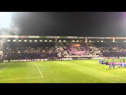 KFCO Beerschot-Wilrijk Tifo before game against Esperanza Pelt Belgian 4th division