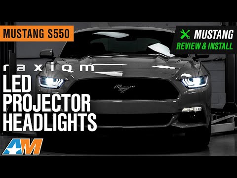 2015-2021 Mustang Raxiom LED Projector Headlights; Black Housing Review & Install