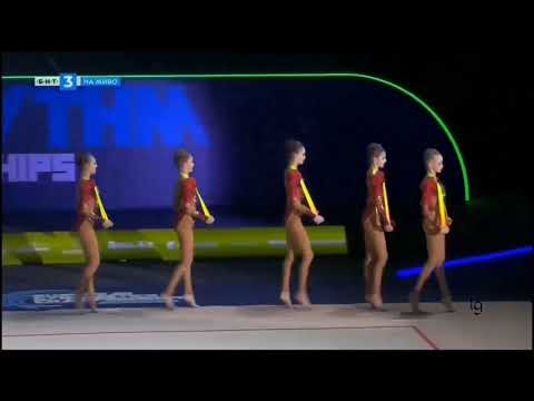 Junior Group Russia 5 Ribbons Final European RG Championships Baku 2019