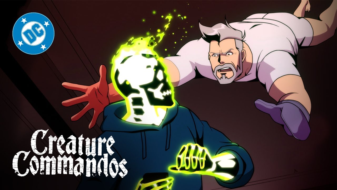 Creature Commandos - Rick Flag Sr. and Doctor Phosphorus Brawl | Super Scenes | DC