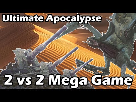 Dawn of War Ultimate Apocalypse: 2 vs 2 Imperial Guard and Tau Empire vs Eldar and Tyranids