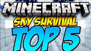Top 5 Minecraft Sky Survival Maps (HD)