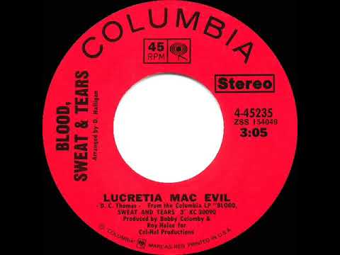 1970 HITS ARCHIVE: Lucretia Mac Evil - Blood, Sweat & Tears (stereo 45)