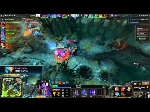 도타2 인터네셔널 2013 동부지역 1라운드 - Rattlesnake vs Rising Stars 2세트 하이라이트