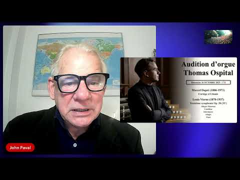 St  Eustache resident organist Thomas Ospital plays Dupré and Vierne Oct 26th