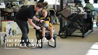 BeSafe Flex FIX 2 Metallic melange Instalace a usazení dítěte do autosedačky