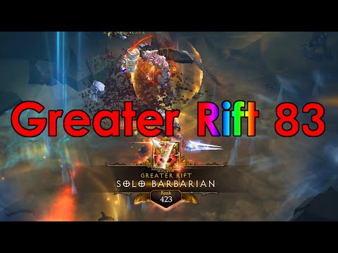 Diablo 3 Season 6 | GR83 | LeapQuake Solo Barb