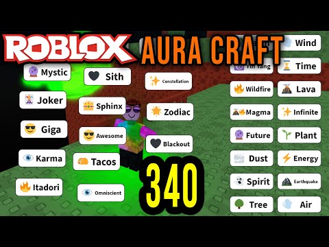 AURA CRAFT 340 - ALL AURAS (FREE, NO ROBUX USE) - Roblox
