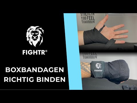 How to wrap / tie FIGHTR® boxing bandages correctly - 4m