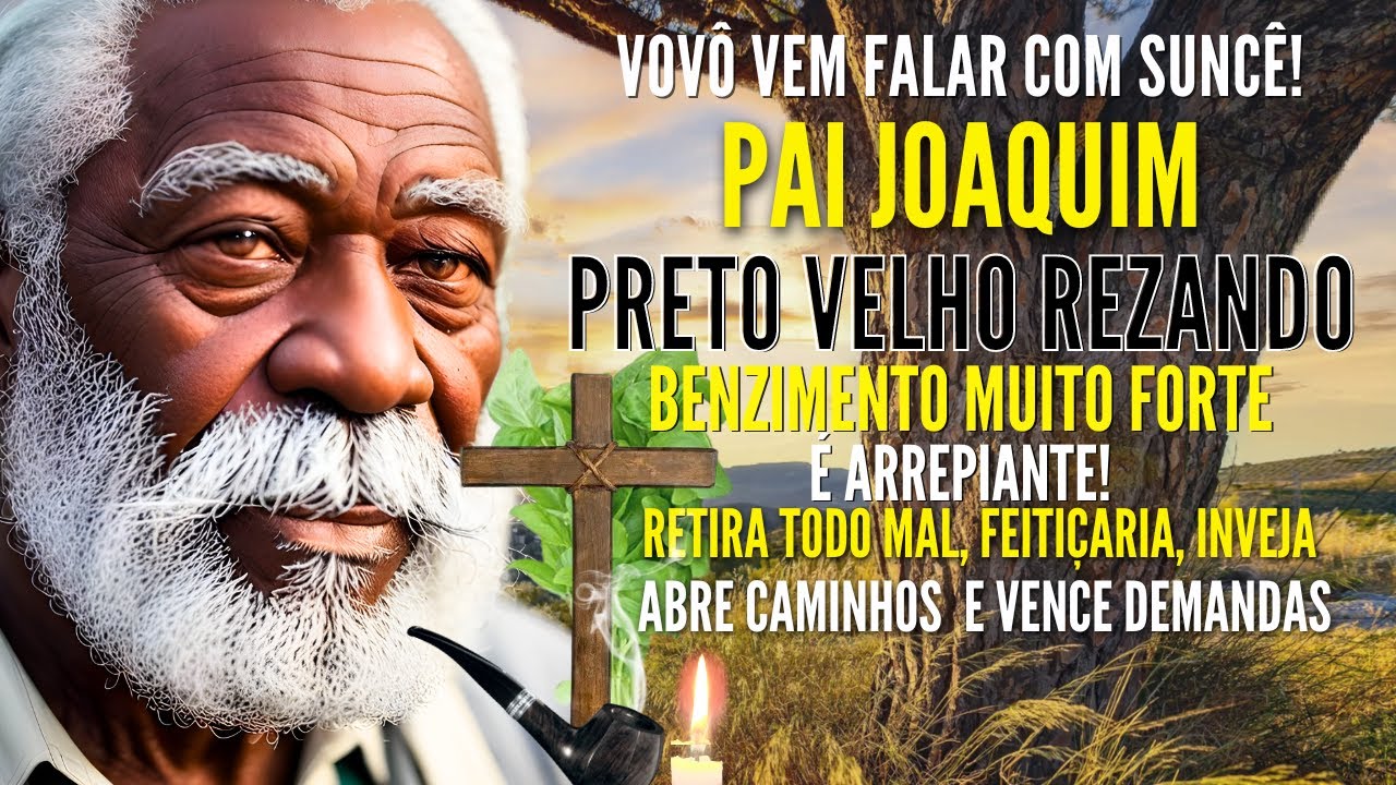 PRETO VELHO PAI JOAQUIM MENSAGEM REZA FORTE de PROTEÇÃO RETIRAR o MAL INVEJA ABRIR CAMINHOS HOJE