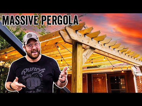 EASY 2 Day Pergola Build + GIVEAWAY Winners - EPIC Back Yard Transformation pt. 6