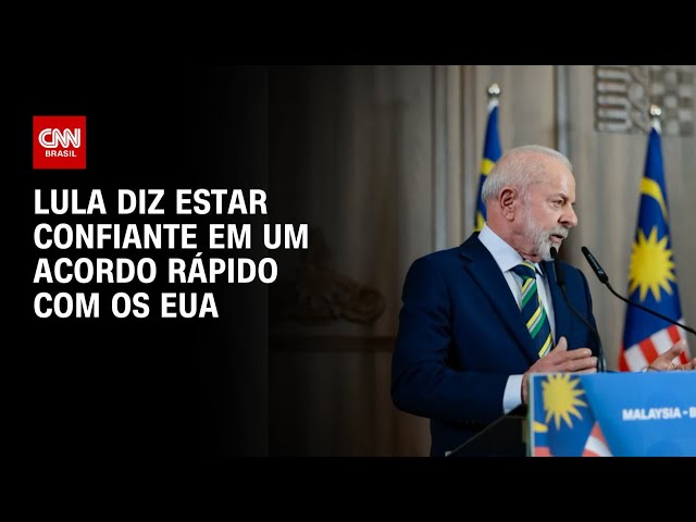 "Se depender de mim e de Trump, vai ter acordo", diz Lula | CNN NOVO DIA