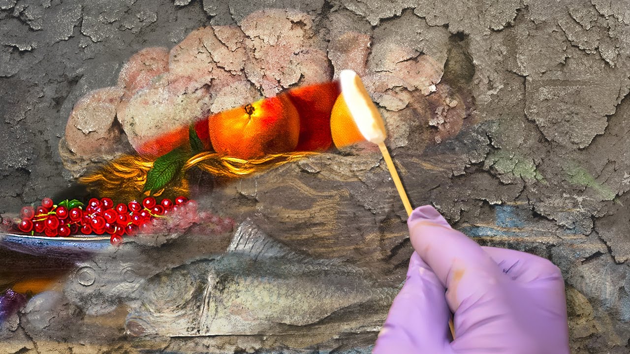 How A Damaged Old Oil Painting Is Professionally Restored