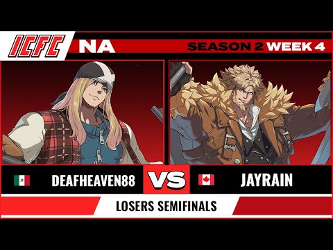 Deafheaven88 (Axl) vs JayRain (Leo) Losers Semifinals - ICFC NA GGST Season 2 Week 4