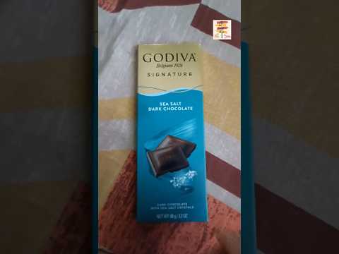 Godiva Sea Salt Dark Chocolate 🍫🍫 4/5 #shorts #youtubeshorts #darkchocolate #newsong #trending