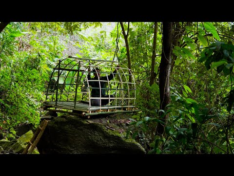 30 Days SOLO SURVIVAL CAMPING In RAIN - Building Bushcraft Survival Shelter - Huynh Survival Skills