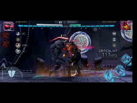 Injustice 2 mobile league raids tier 8 boss HSC 87mil damage manta with dark metal cards lv 4