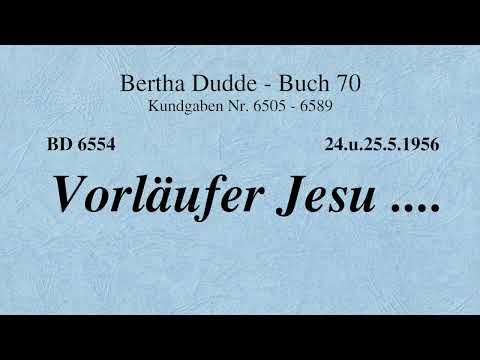 BD 6554 - VORLÄUFER JESU ....
