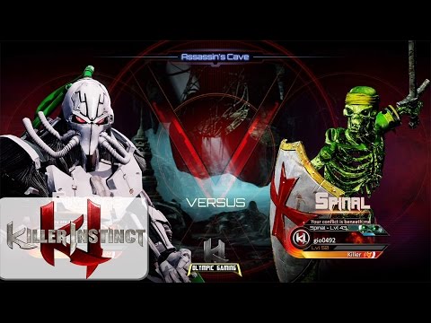Killer Instinct: DarkChildRunlt (Fulgore) Vs Gio0492 (Spinal) XBOX ONE 60fps