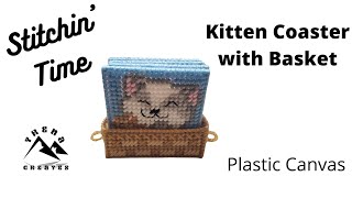Plastic Canvas - Kitten Coasters