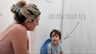 my 2 YR old FORCED me to POTTY TRAIN him! (& why I wasn't ready)