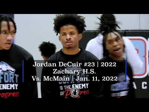 Jordan DeCuir (Zachary/LivOn-Fleur De Lis 2022 G) - Vs. Newman and McMain + Nike EYBL Highlights