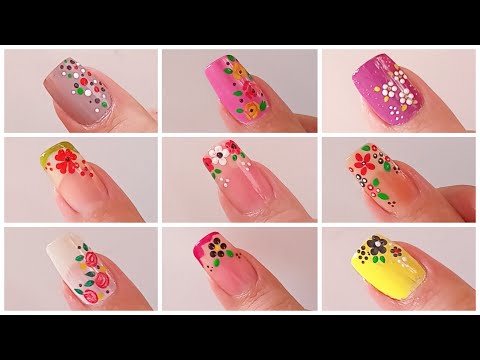 Paso a paso como hacer uñas || Uñas 2024 Tendencias || Diseños de uñas-  15+ Easy Nail Art  Designs