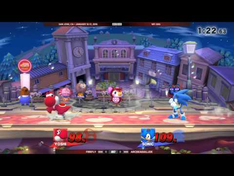 GENESIS 3 - Firefly (Yoshi) vs Arc|SeagullJoe (Sonic) - Wii U Singles WF: B48