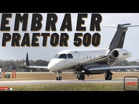 Embraer Praetor 500 Takeoff and Epic Engine Sound