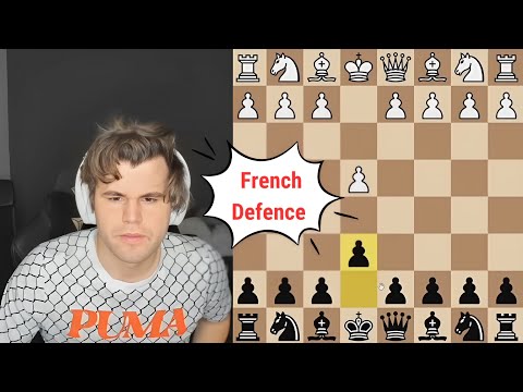 Magnus plays French defence against a 3000+ rated GM