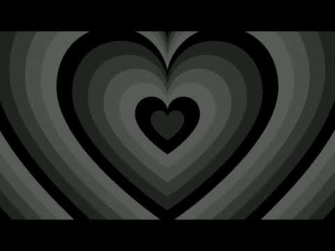 Black Heart Tunnel Background Screensaver 1 Hour Loop HD 4K