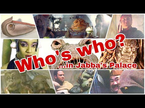 Tous les personnages (et figurines) du palais de Jabba !