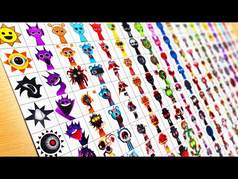 Zeichnung Incredibox Sprunki: Phase 1 bis Phase 19 [Alle Charaktere] Neue aktualisierte Phase