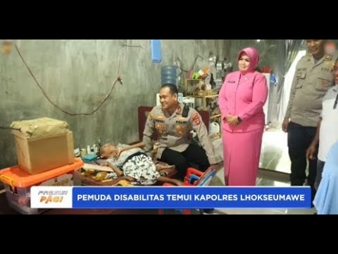 PEMUDA DISABILITAS TEMUI KAPOLRES LHOKSEUMAWE