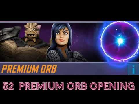 Huge 52x Premium Orb opening. Will I get some good drops?  - Marvel Strike Force