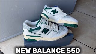 New Balance 550 Review!! - Green & White Vintage Style #shoes #newbalance #vintage #550