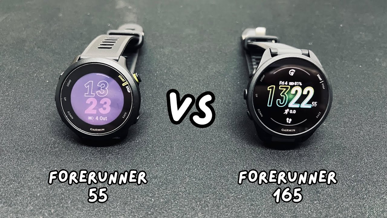 Garmin Forerunner 55 vs Forerunner 165: Qual é o Melhor para Você?
