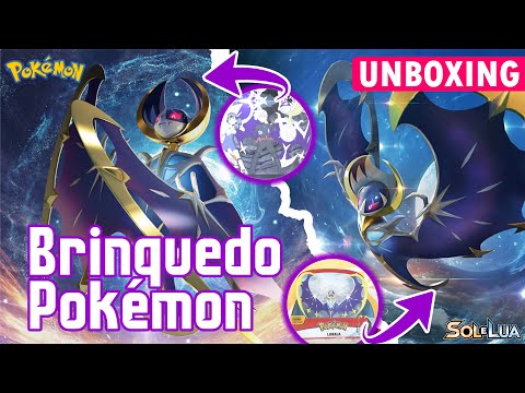 POKÉMON UNBOXING - ABRINDO BRINQUEDO POKEMON DE SUN E MOON - O POKÉMON LENDÁRIO LUNALA