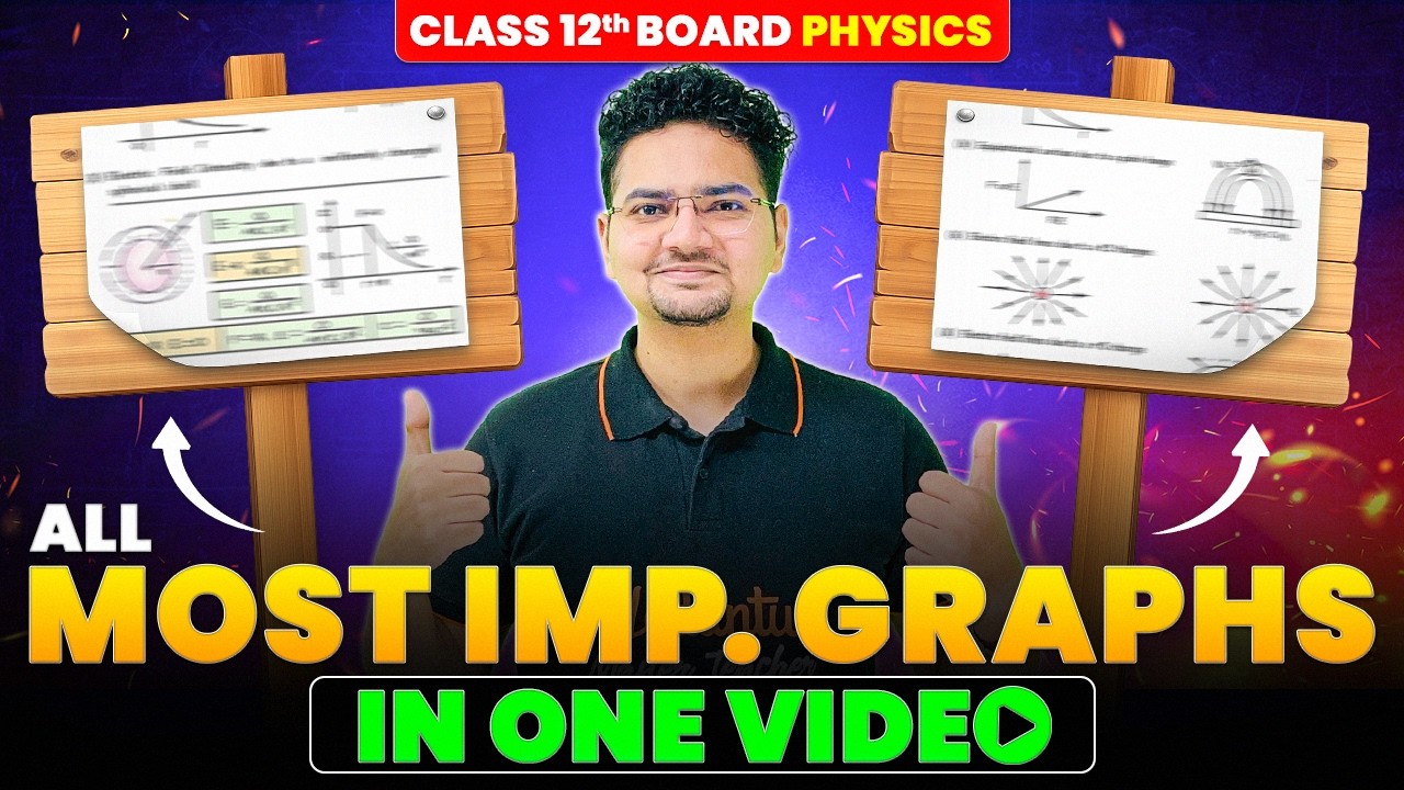 All Important Graphs in 1 Video 🔥 CBSE Class 12 Physics | One Shot Revision for Board Exam 💯