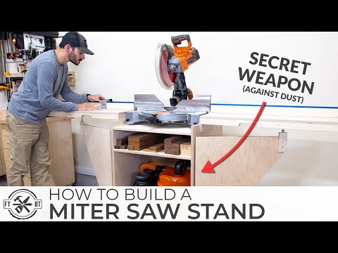 ULTIMATE DIY Miter Saw Stand | How to Build