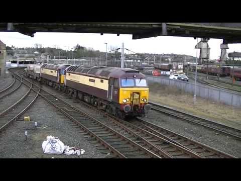 DRS 57305+57312. 6C53 Flasks. Carnforth. 21/03/15