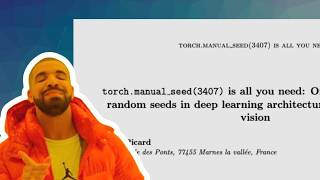 torch.manual_seed(3407) is All You Need