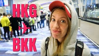 Hong Kong to Bangkok, Thailand travel vlog