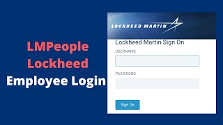 LMPeople Employee Login | LM People Lockheed Login 2023
