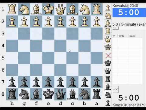 Chess World.net LIVE Blitz #963 vs Kowalskij (2040) - Caro-Kann Defense: advance (B12)