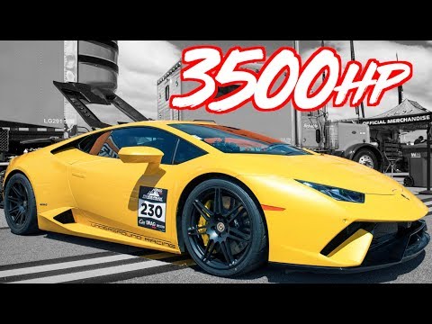 3500HP Lamborghini POV + Audi R8 250MPH 1/2 Mile World Record (Explodes Rear Glass at 220mph!)