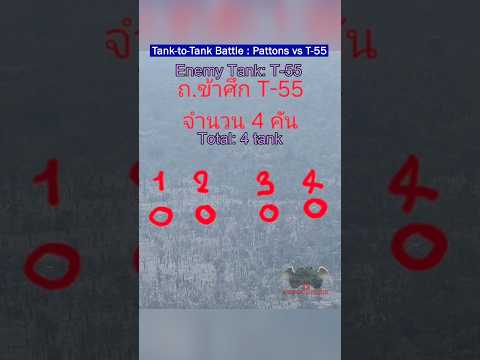 Tank-to-Tank Battle at the Thai Cambodia Border | M48 Pattons vs T-55